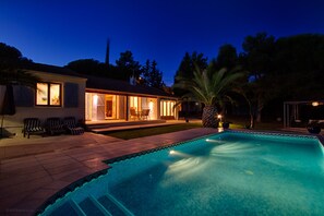pool by night