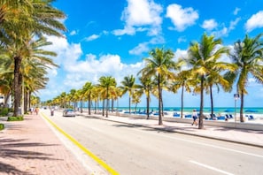 Warm your toes in the golden sands of FLL Beach. Less than 10 min drive!