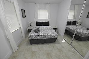 Bedroom #1 with Queen size with and a closet.