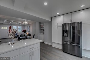 View of first floor from kitchen