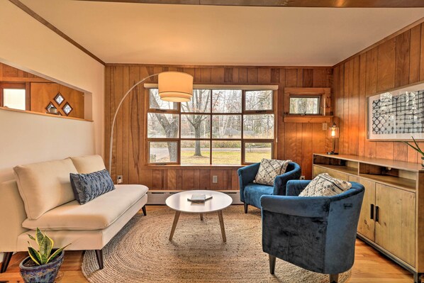 Surround yourself with mid-century charm during your stay at this house!
