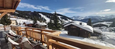 Vue sur les pistes de La Lègette