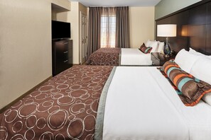 Get a good night's rest in the second bedroom which has 2 Double beds.