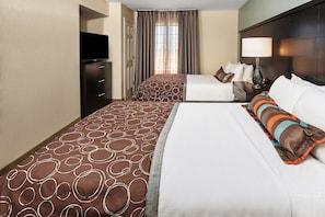 Get a good night's rest in the second bedroom which has 2 Double beds.