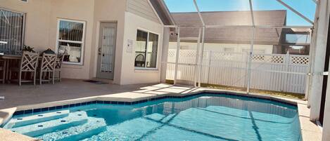 Private pool - You own private enclosed pool with privacy fence