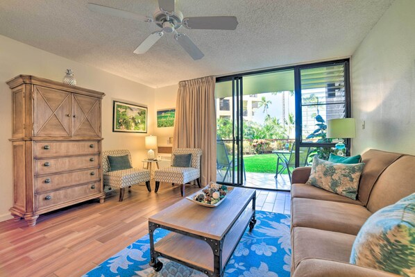 Kihei Vacation Rental | 1BR | 2BA | 818 Sq Ft | Step-Free Access