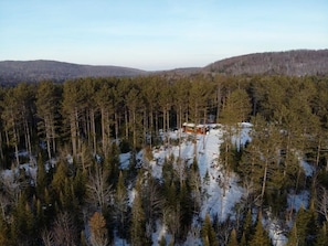 Nestled on over 300 private acres teeming with wildlife! 