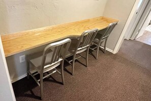 Hallway seating: eating, study, games