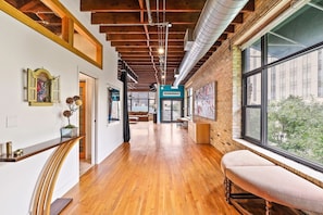 The open floor plan of this 2500 sq. foot loft provides plenty of room to roam.