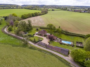 Landscape view showing how private and secluded stunning gardens surrounding 