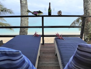 gaze at the blue lagoon, catch the breeze and hear the waves crash off the reef