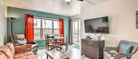 South Padre Island Vacation Rental | 1BR | 1BA | 650 Sq Ft | Stairs Required
