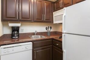 Make a quick meal in your kitchen.