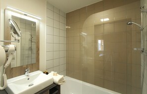Get ready for your day in the bathroom.