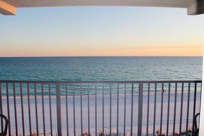 View standing on the balcony.