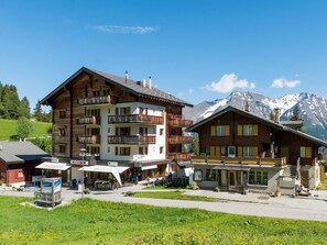 Building, House, Residential Area, Apartment, Mountain Range, Balcony, Snow, Winter, Condominium, Alps