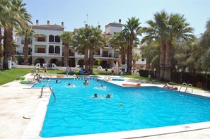 Large communal swimming pool