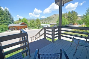 Enjoy the gorgeous view from the covered front porch.