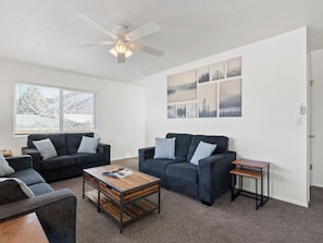 Enjoy each other's company in the main floor living room.