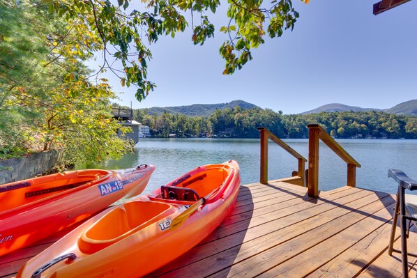 Lake Lure Vacation Rental | 2BR | 2BA | 970 Sq Ft | Steps to Access