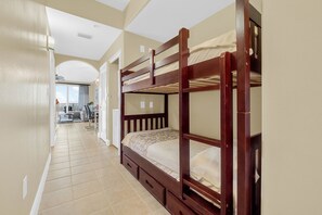 Kids will love the bunk bed.