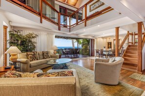 Living room and the stairs