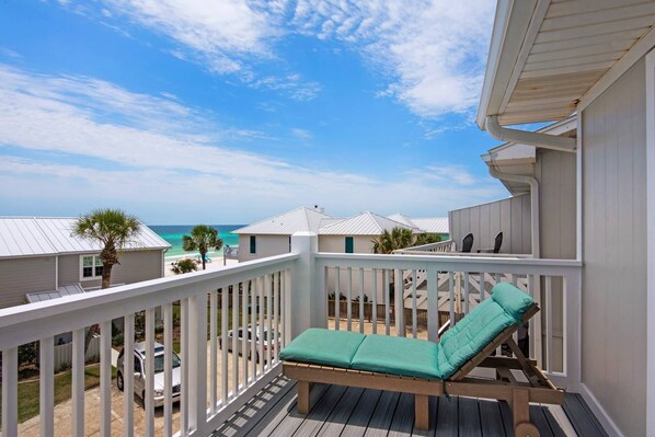 Gorgeous Gulf Views from the balcony of "Cloud Nine By the Sea."