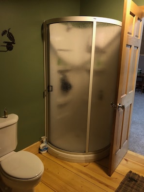 Loft bathroom shower