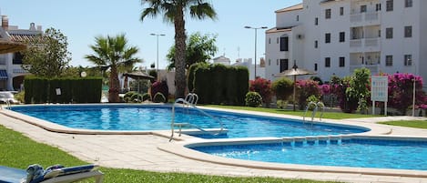 Large communal swimming pool