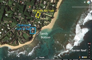 EASY Walk to Kepuhi Beach. Area inside the reef with Sandy Bottom for Swimming. 