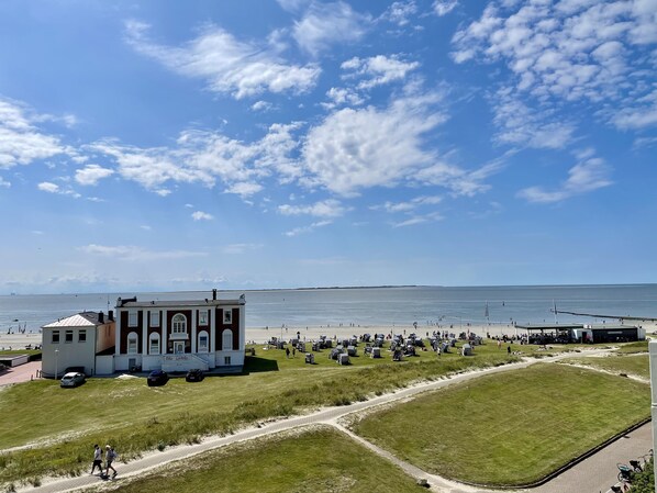 Meerblick No. 68 Norderney - Blick vom Balkon Viktoriastraße 