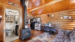 Gas Fireplace in Living area