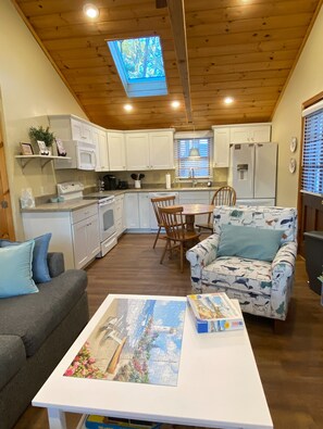 Living Room into Kitchen