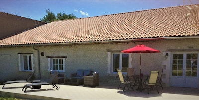 Luxury gite accommodation set in the rural Charente region of France