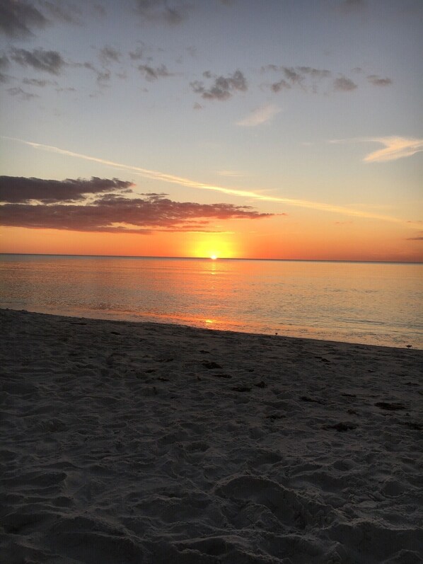 Private Parkshore beach at sunset