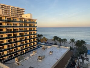 Ocean view from balcony & master Bath 