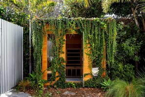 Relax and unwind in your private sauna—pure comfort and tranquility.