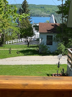 View of Crystal Lake from deck