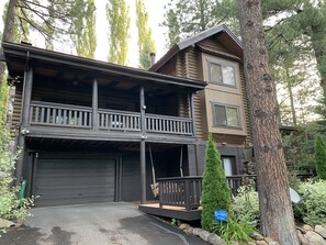Cabin view from parking space