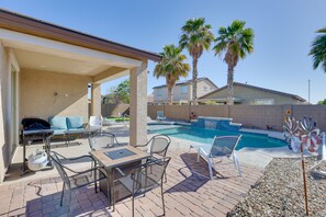 Back Patio | Gas Grill | Private Pool (Unheated)