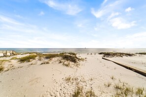 Private beach in front of Salty Heir