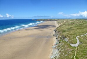 And with plenty of space at Perranporth beach