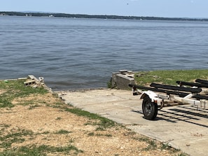 Load your fishing boat or jet ski at our private boat ramp