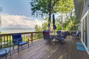 Furnished Deck | Outdoor Dining | Water Views