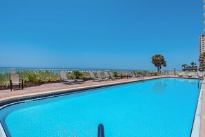 Beachside pool