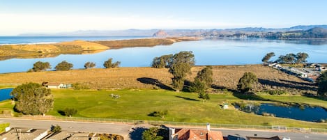 This wonderful home is located in Los Osos with views of the Bay and golf course