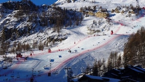 La descente Olympique, vue depuis le salon