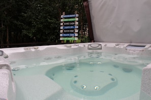 Has UV Sterilization and 52 Acupressure jets, bubblers and a waterfall