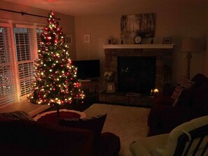 Watch the Christmas tree sparkle!