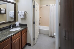 Bright bathrooms are refreshing after a day of adventure.